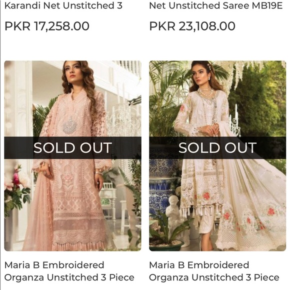 Pakistani Designer Maria b dress - Picture 2 of 8